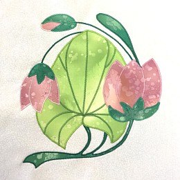 Water Lily Applique Block Pattern
