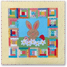 Easter Bunny In The Cabin Quilt Pattern