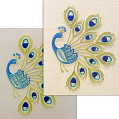Pam's Peacock Hand Embroidery Panel