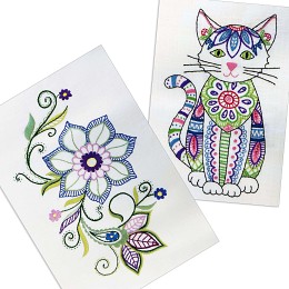 Emma's Blossom Hand Embroidery Panels