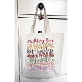 All About Autumn Embroidered Canvas Tote Bag