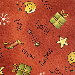 Half Metre - All Things Christmas Red Toss