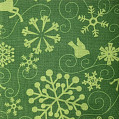 Half Metre - HoHoHo Let It Snow Green Tonal