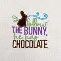Follow the Bunny Embroidered Panel