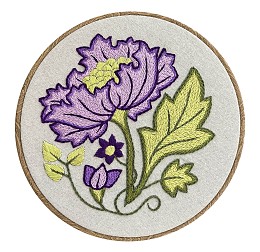 May Morris Hand Embroidery Panel 1 - Taupe