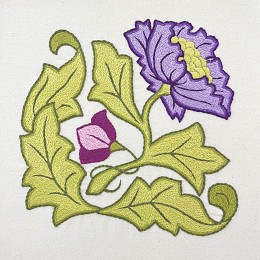 May Morris Hand Embroidery Panel 2 - Cream