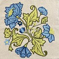 May Morris Hand Embroidery Panel 3 - Cream