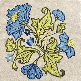 May Morris Hand Embroidery Panel 3 - Cream