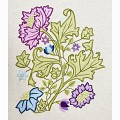 May Morris Hand Embroidery Panel 4 - Cream