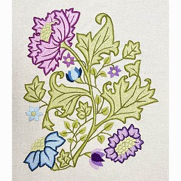 May Morris Hand Embroidery Panel 4 - Cream