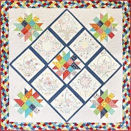 Lazy Daisy Basket Quilt Kit