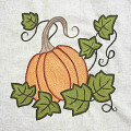 Pumpkin Dreams Hand Embroidery Panel