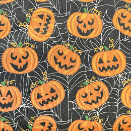 Jack O Lanterns Cotton Fabric - 1 metre