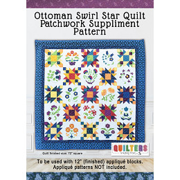 Ottoman Swirl Star Quilt Patchwork Supplement