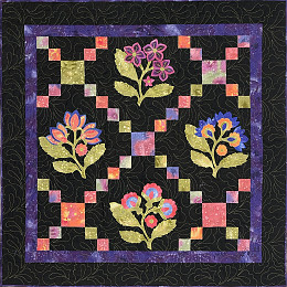Folk Art Flowers Applique Patterns & Quilt Pattern
